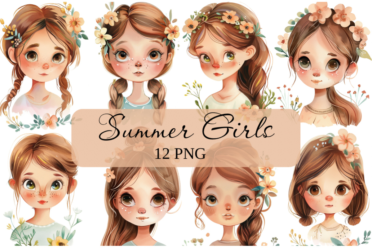 Clipart Summer Girl