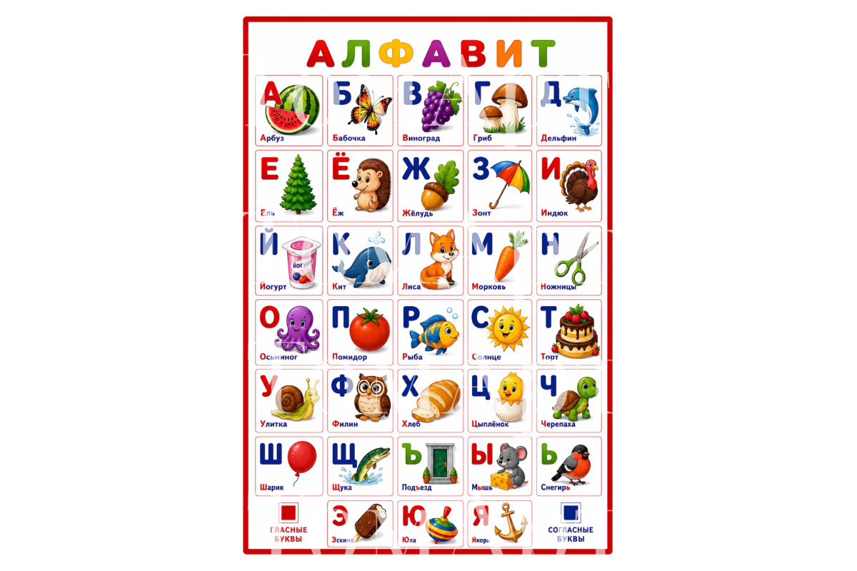 Плакат Алфавит А4